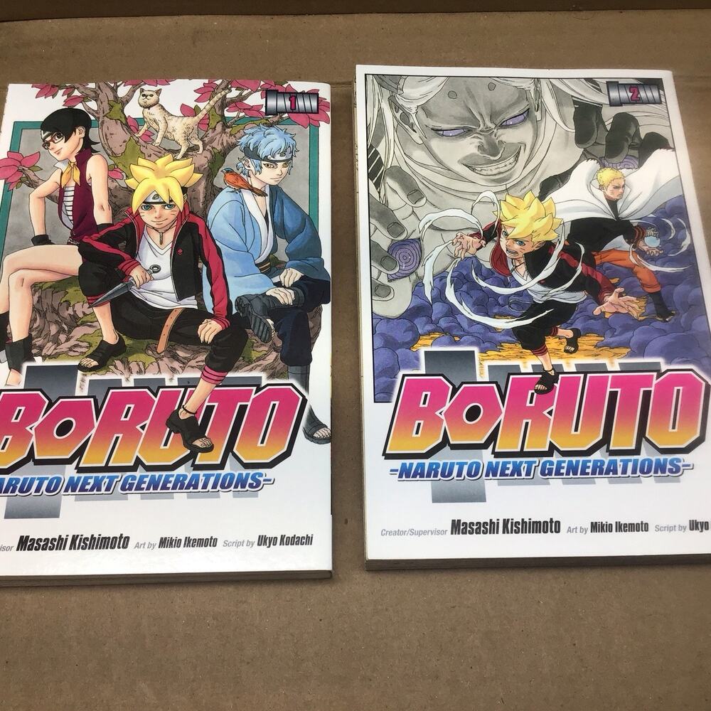 Boruto Naruto Next Generations Manga Vol 1-2 Lot Masashi Kishimoto Shonen Jump